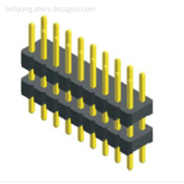 2.54mm Male Header Dual Row Double Plastic